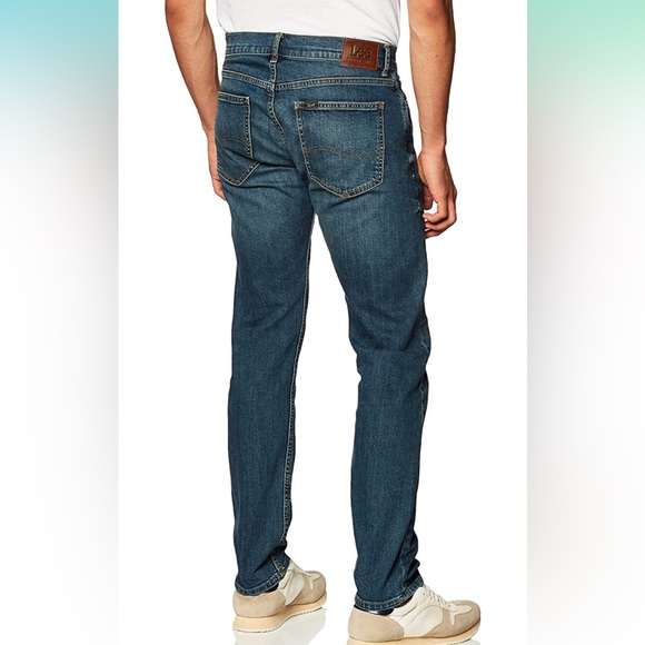 LEE😎Mens MODERN SERIES Slim-Fit Tapered-Leg JEANS 34 X 34 EXCELLENT Condition! - Picture 2 of 16